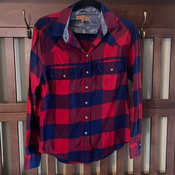 JACHS Girlfriend Tops - Fall Vibes Flannel by JACHS Girlfriend